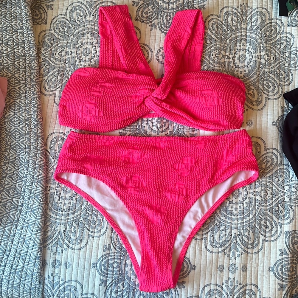 Hot pink bikini